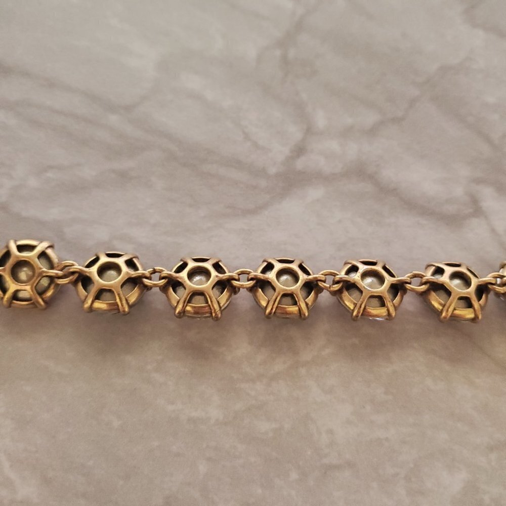 ✨ Stella and Dot Blush Rose Pink Jumbo Rhinestones Crystal Statement Bracelet ✨ - Picture 8 of 10